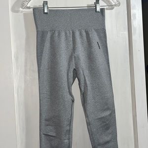 Gymshark Flex High Waisted Leggings Light Grey Marl/Black